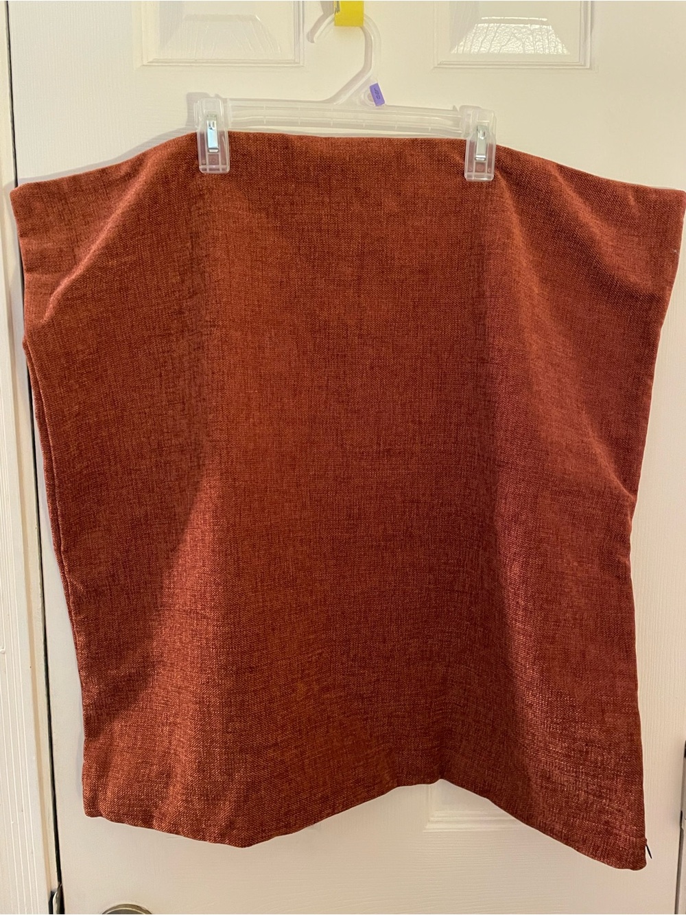 23”x23”  Rust Brick Red Throw Pillow cover